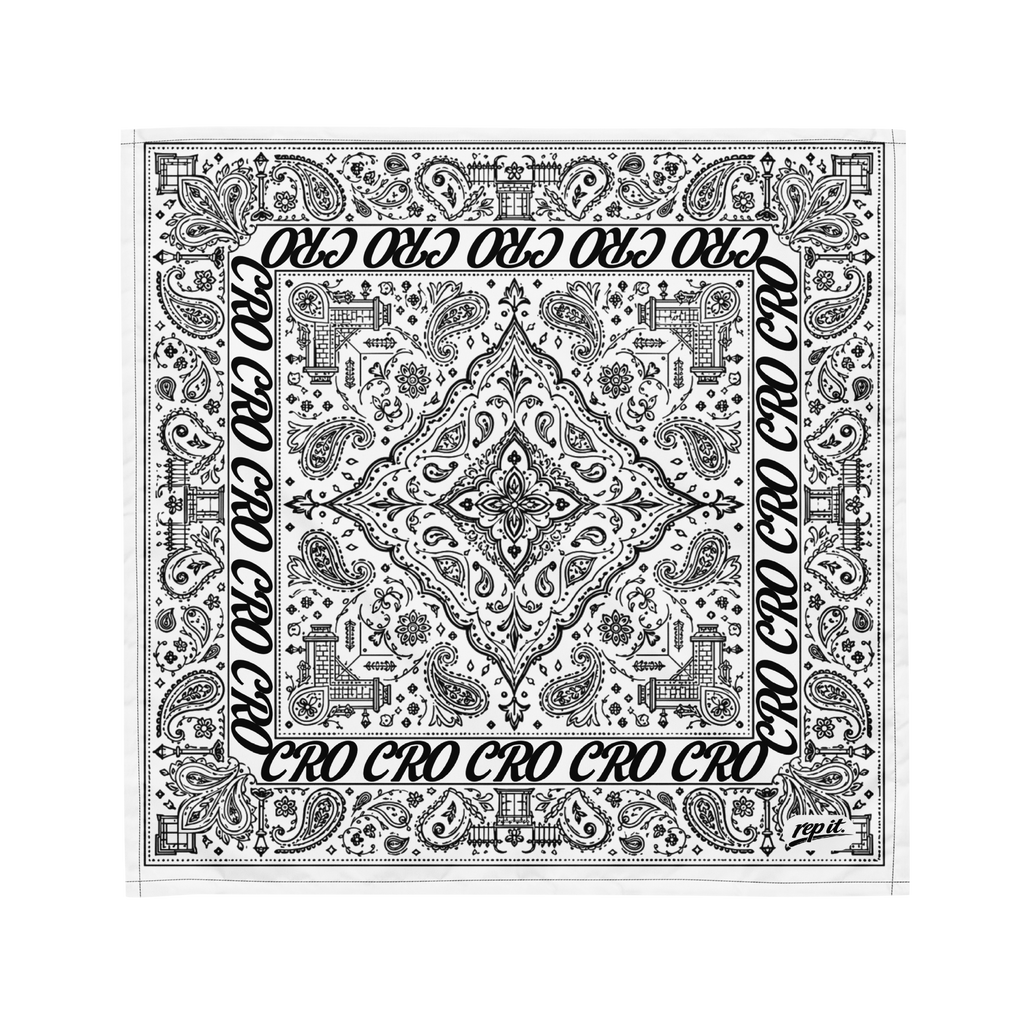 CR0 Paisley Bandana (White)