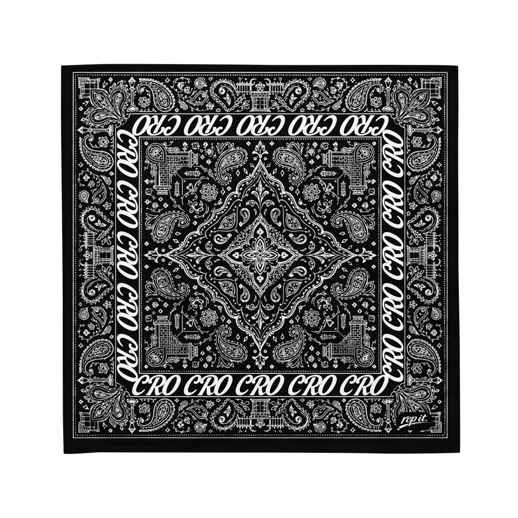 CR0 Paisley Bandana (Black)