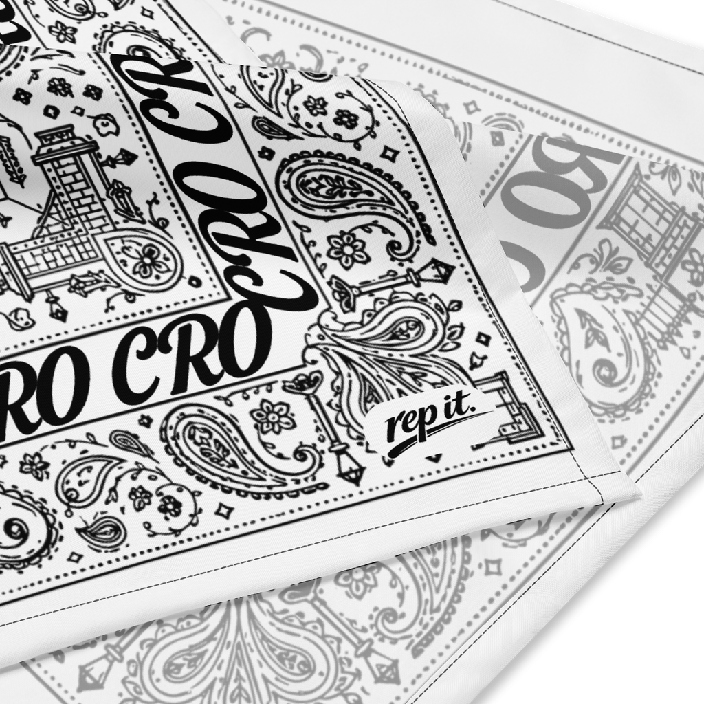 CR0 Paisley Bandana (White)